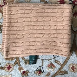 Ralph Lauren Cable Knit Throw